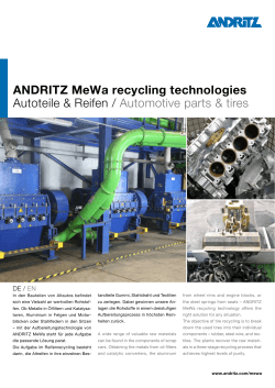 ANDRITZ MeWa recycling technologies Autoteile & Reifen