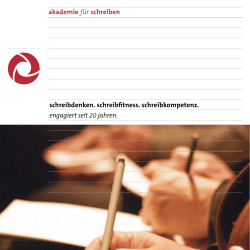 "Akademie für Schreiben".