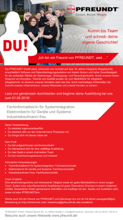 Komm ins Team und schreib deine eigene Geschichte!