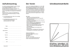 Infoblatt Verein und Schreibwerkstatt