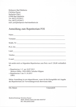 Heilpraxis Bad Dürkheim Christina Panzer Seebacher Pfad 1 67098