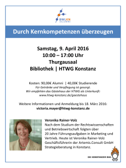 Durch Kernkompetenzen &uuml;berzeugen