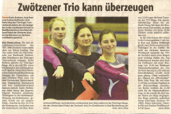 Zwötzener Trio kann überzeugen - TSV 1880 Gera