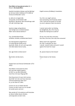 Dies Bildnis ist bezaubernd schön (W. A. Mozart: Die Zauberflöte