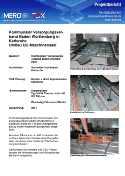 Projektbericht öffnen