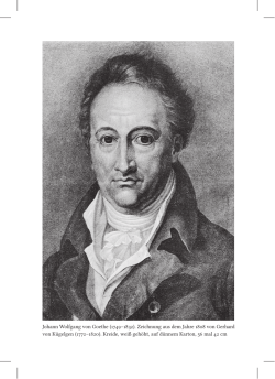Johann Wolfgang von Goethe (1749–1832). Zeichnung aus dem