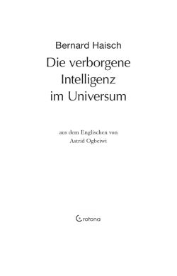Die verborgene Intelligenz im Universum