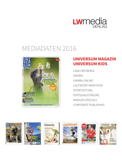 mediadaten 2016 - Universum Magazin