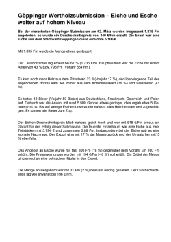 Eiche und L&auml;rche h&ouml;her bewertet