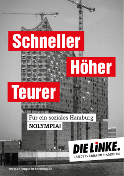 Schneller Höher Teurer - DIE LINKE. Landesverband Hamburg
