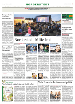 Norderstedter Zeitung 14.09.15 Seite 1