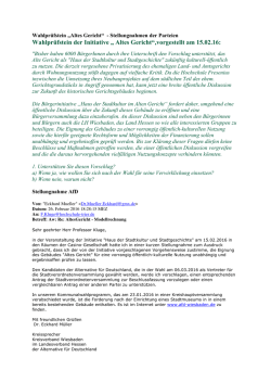 Die Stellungnahmen der Parteien >>> Link