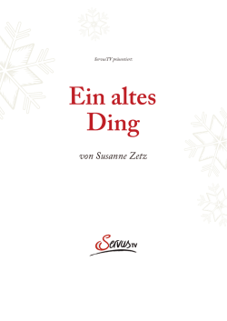Ein altes Ding