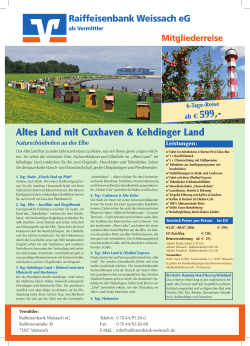 Altes Land mit Cuxhaven & Kehdinger Land