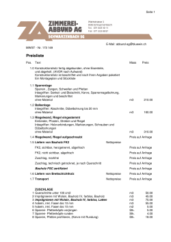 PREISL Fremde 09 - Zimmerei Abbund AG