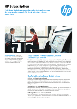 HP Subscription (German)