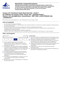 Invesco UK Investment Grade Bond Fund A (GBP, vierteljährl. aussch.)