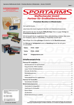 Inhaltsverzeichnis