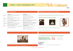 Indianer - Camp "Fr&uuml;hlingsferien 2016"
