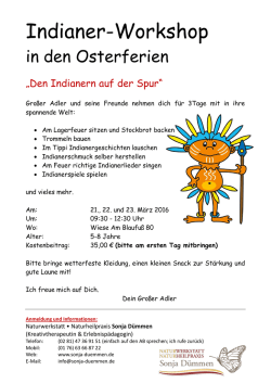 Indianer-Workshop