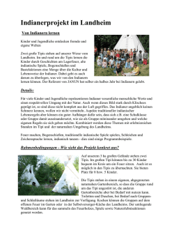 Indianerworkshop - Landheim Tellkampfschule