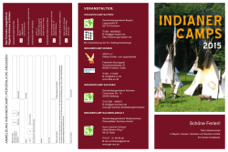 Indianerfreizeit Flyer