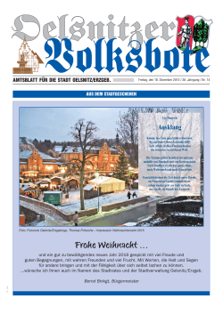 Volksbote Dezember 2015 - Stadt Oelsnitz/Erzgebirge