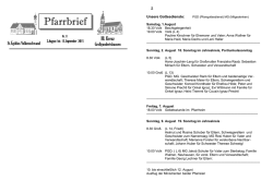 Pfarrbrief - pfarrei-grossgundertshausen