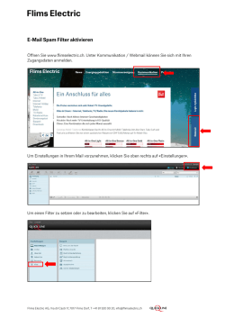 Quickline Spam Filter einrichten