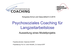 Psychosoziales Coaching für Langzeitarbeitslose