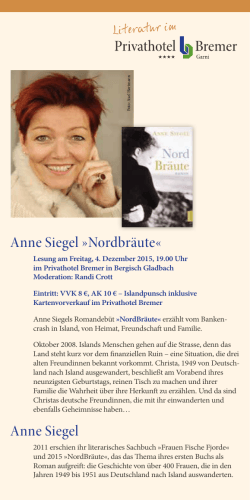 Anne Siegel »Nordbräute« Anne Siegel