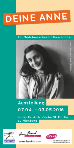 Anne Frank Programm 2016