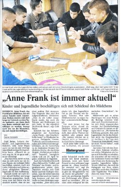 ,,Anne Frank ist immer aktuell"