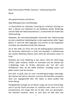 Rede Ortsvorsteher Pfeiffer, Dennach