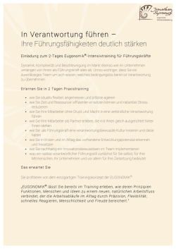 In Verantwortung f&uuml;hren &ndash; Ihre F&uuml;hrungsf&auml;higkeiten deutlich st&auml;rken