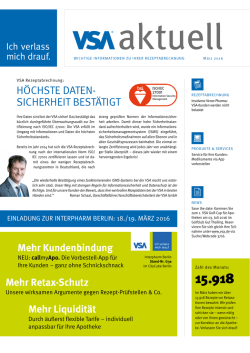 H&Ouml;CHSTE DATEN- SICHERHEIT BEST&Auml;TIGT