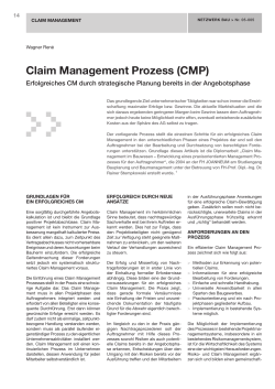 Claim Management Prozess (CMP)