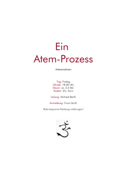 Ein Atem-Prozess