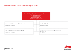 Gesellschaften der Aon Holdings Austria
