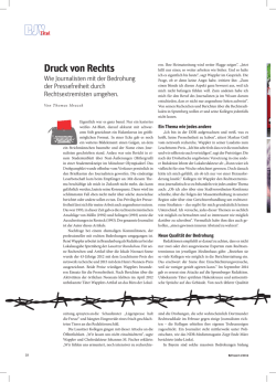Druck von Rechts - Bayerischer Journalisten Verband