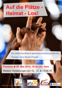 Flyer »Auf die Plätze - Heimat