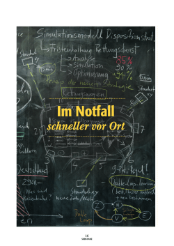 Im Notfall schneller vor Ort