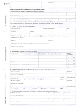 Erklärung des unterhaltspflichtigen Elternteils