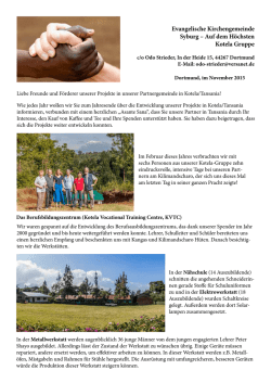 Jahresbrief 2015 - Hansa Berufskolleg Unna
