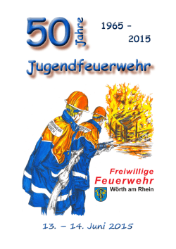Festschrift 50J Jugendfeuerwehr W&ouml;rth - BKS