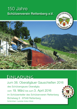 EINLADUNG 150 Jahre