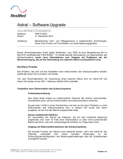 Astral – Software‐Upgrade