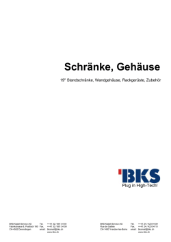 Schränke, Gehäuse