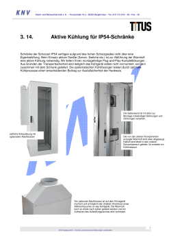 3. 14. Aktive Kühlung für IP54-Schränke