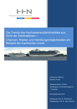 Die Trends des Hochseekreuzfahrtmarktes aus Sicht der